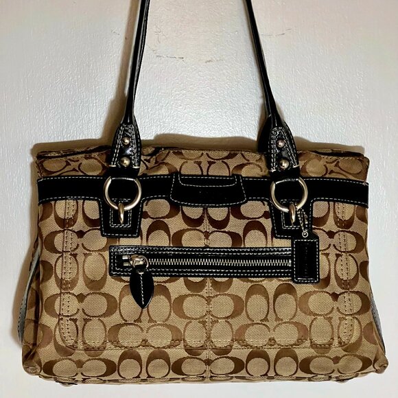 COACH Penelope Signature Satchel Handbag - Picture 1 of 4